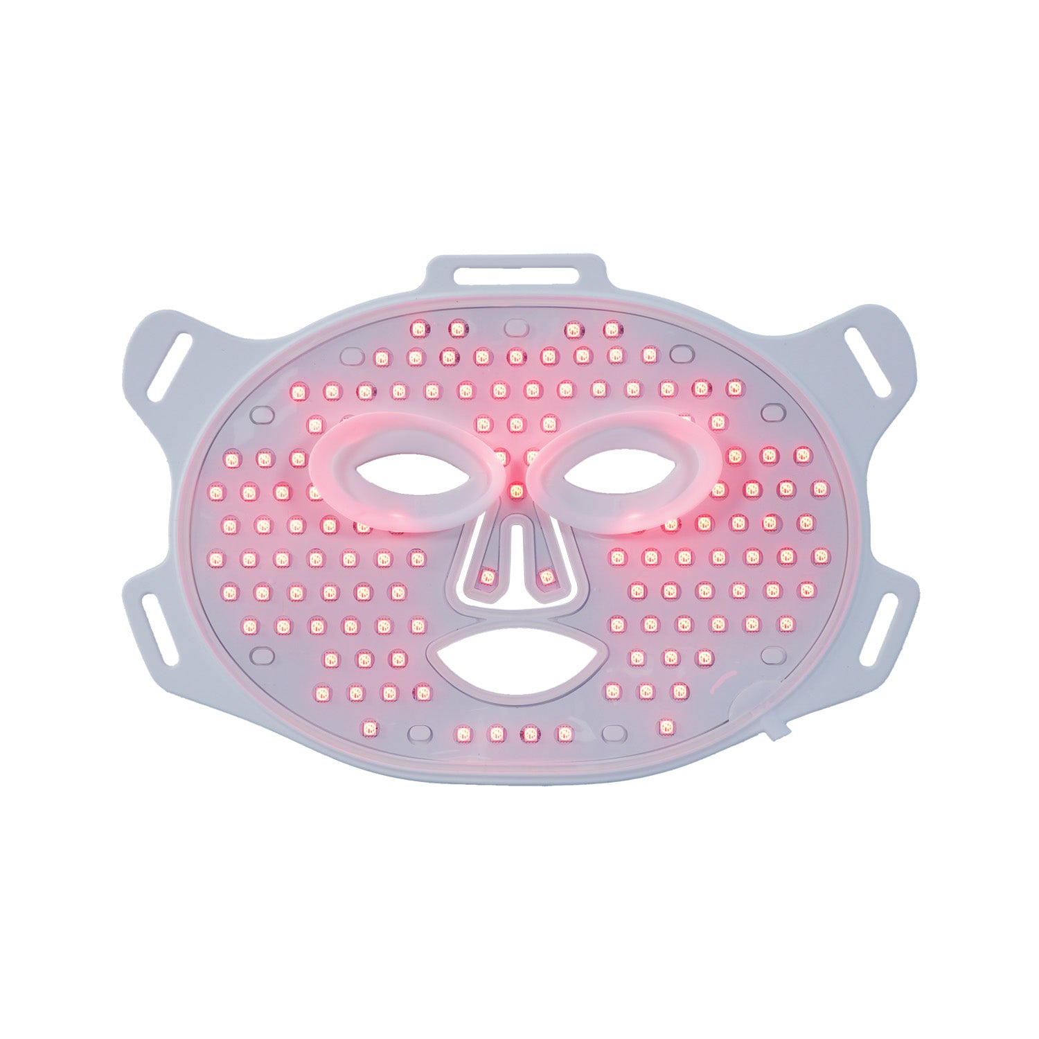 Masque LED visage anti-âge en mode restauration, utilisant la thérapie lumière rouge (660 nm) pour stimuler la production de collagène, raffermir la peau et améliorer son élasticité.